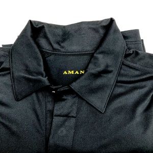 Amanati Polo Shirt Size Large. Brand New with Tags. Black